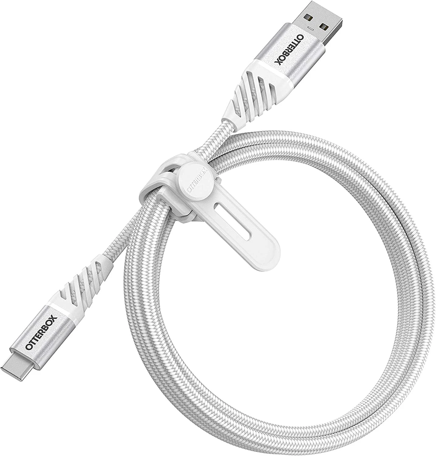 OtterBox Cavo Premium Intrecciato USB-A A USB-C Per Smartphone Tablet 1M Bianco - immagine 2