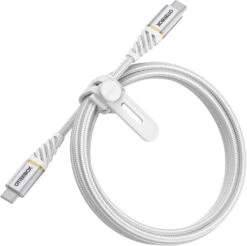 OtterBox Cavo Premium Intrecciato Ricarica USB-C A USB-C Fast Charge 1M Bianco