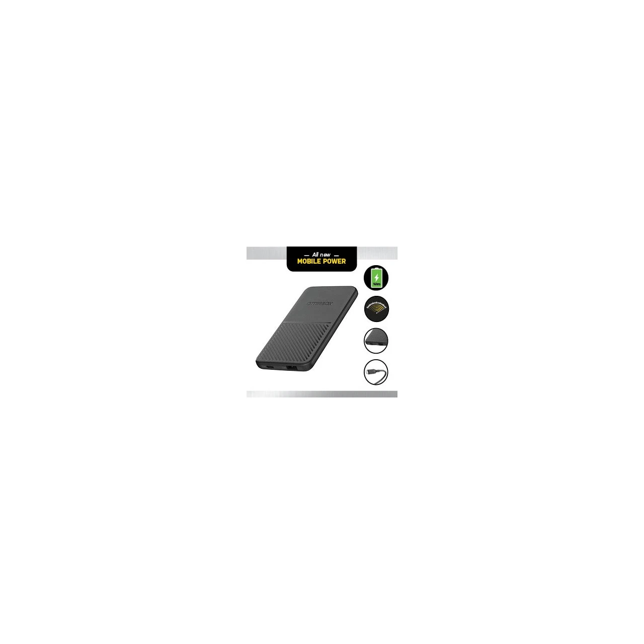 Otterbox Powerbank 5K Porte Usb A Usb C 12W Nero - immagine 3