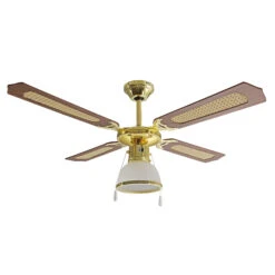 Ardes AR5A107D Ventilatore Da Soffitto 1 Luce 4 Pale Legno