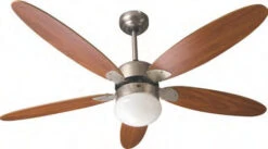 Ardes AR5A130WR Ventilatore Da Soffitto 1 Luce 5 Pale Legno