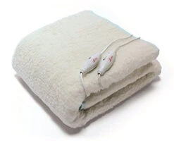 Ardes FC-0422 Riscaldaletto Elettrico 120W Lana Bianco Coperta Matrimoniale
