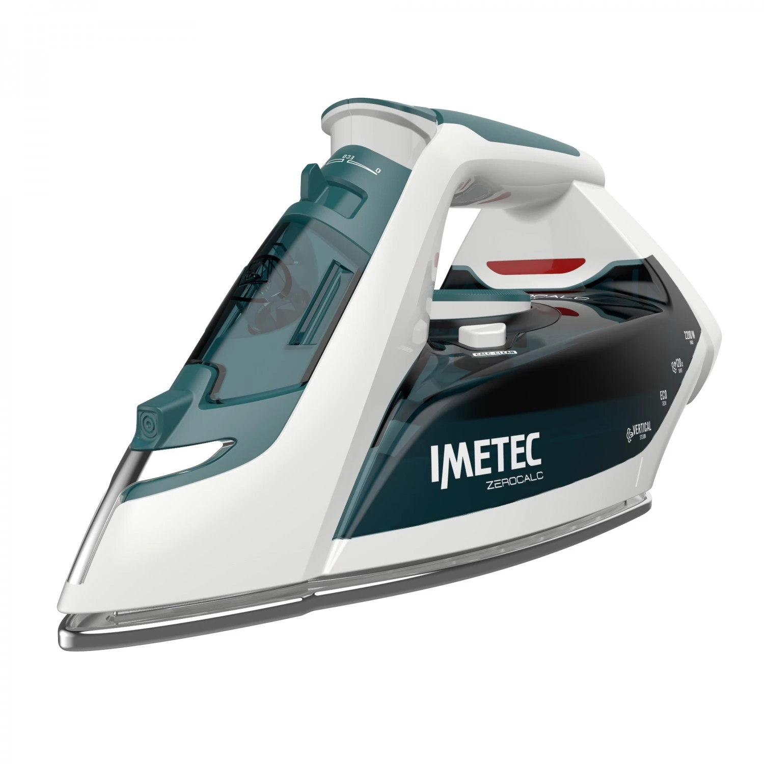 Imetec ZeroCalc Z1 2500 Ferro Da Stiro Secco Vapore Acciaio 2200W Bianco - immagine 2