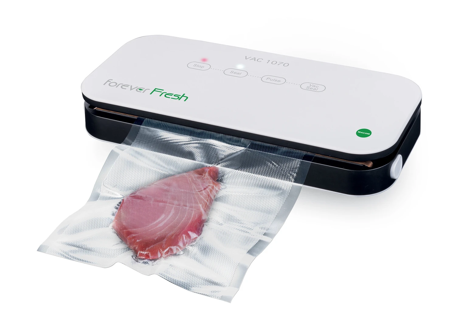 Macom VAC 1070 Macchina Sottovuoto Automatica Bianco Nero - immagine 2