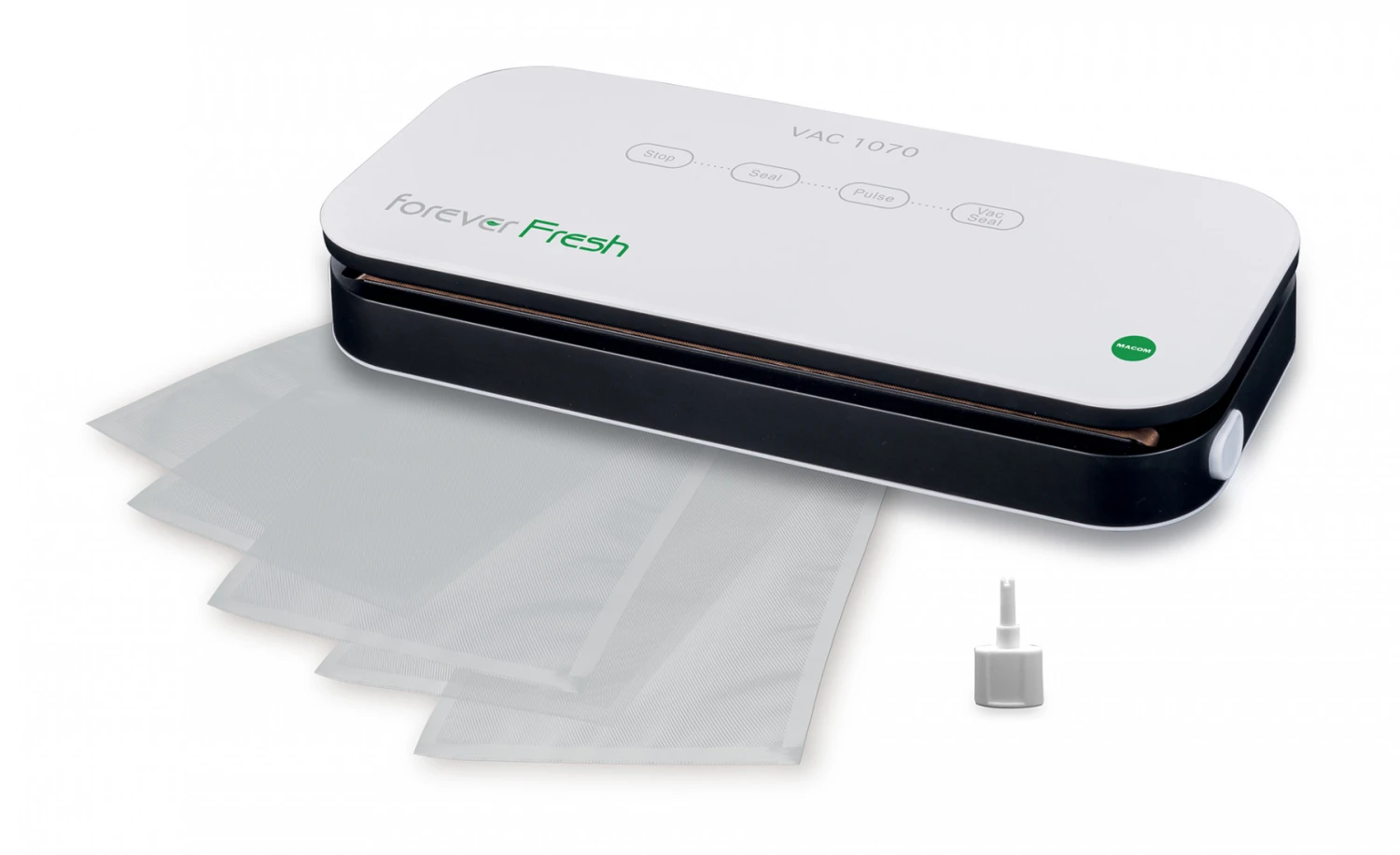 Macom VAC 1070 Macchina Sottovuoto Automatica Bianco Nero - immagine 3
