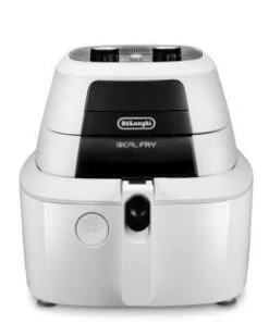 Friggitrice Ad Aria Calda De Longhi Airy Fryer XXL FH2133 Singolo Indipendente 1400 W Nero Bianco