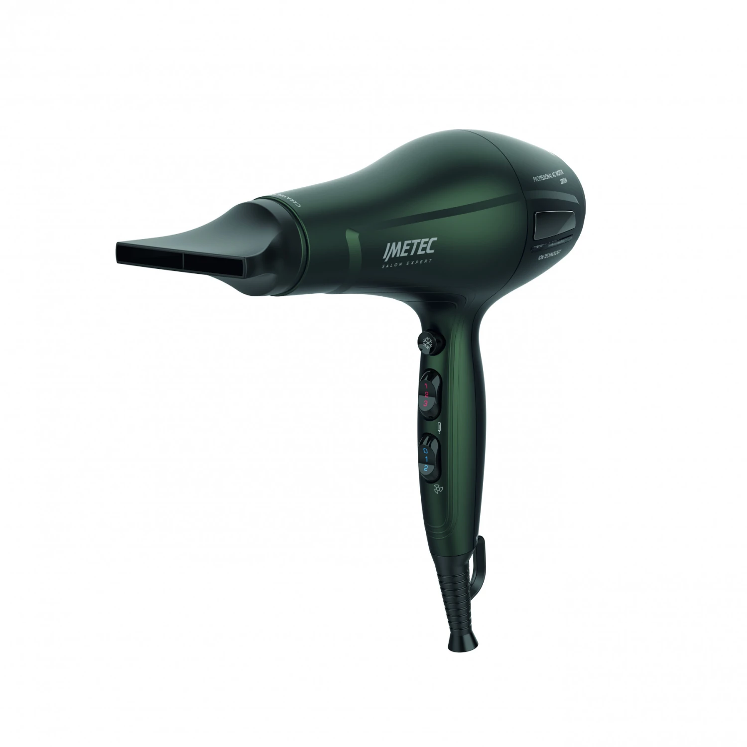 Asciugacapelli Imetec Salon Expert P3 3600 In Ceramica Con Ionizzatore 2200 W Verde - immagine 4