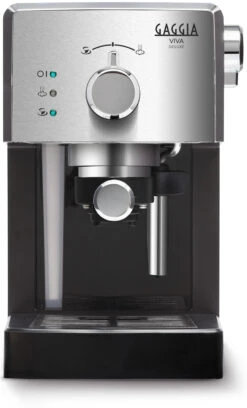 Macchina Da Caffe' Elettrica Gaggia Viva Deluxe RI8435/11 Manuale 1050 W Nero Acciaio Inossidabile