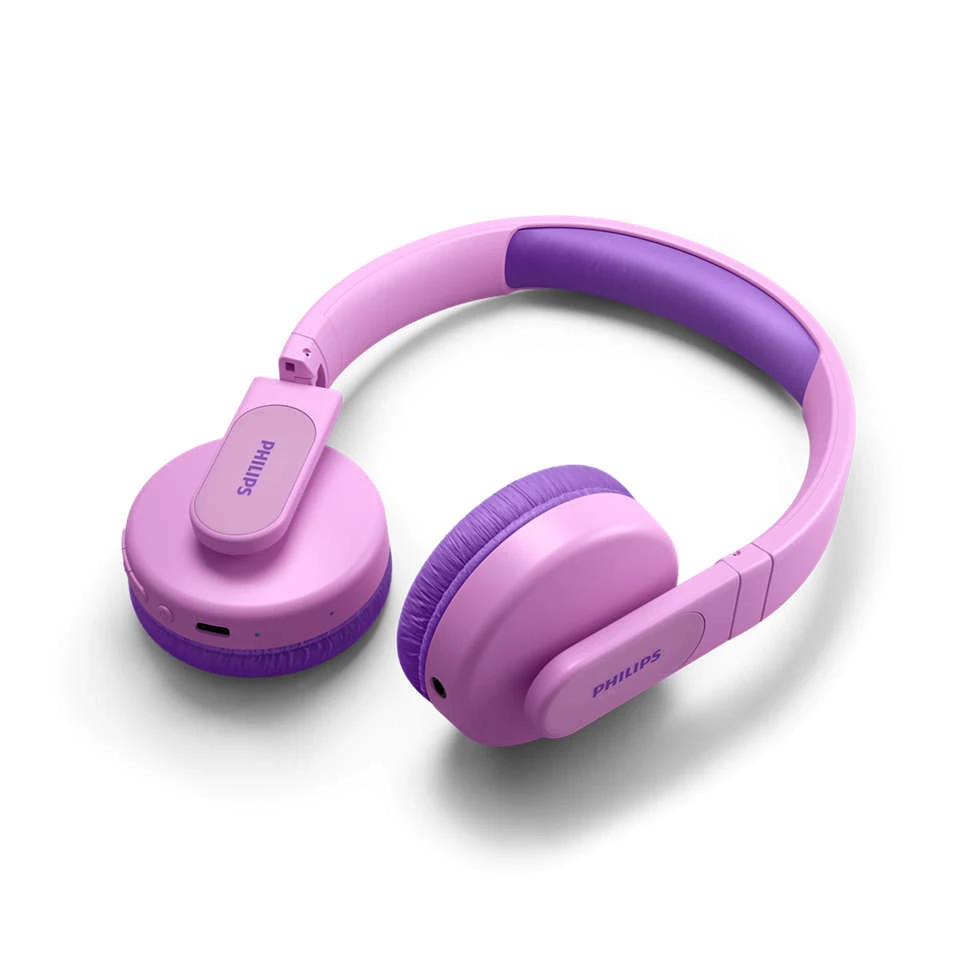 Cuffia A Padiglione Philips TAK4206PK/00 Per Bambini Wireless Usb Tipo C Rosa - immagine 3