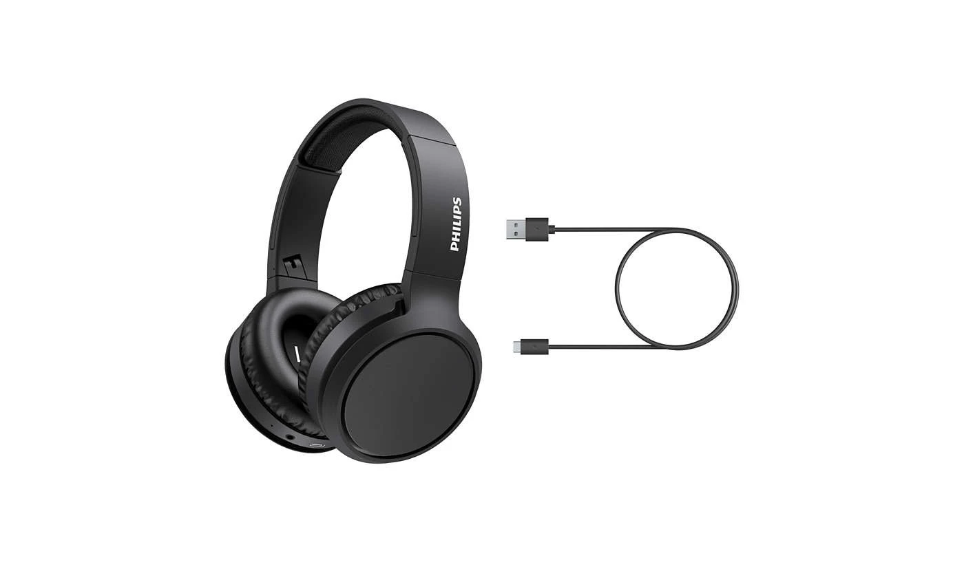 Cuffie A Padiglione Philips TAH5205BK/00 Wireless Con Microfono Usb Tipo C Bluetooth Nero - immagine 5