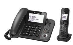 Telefono Panasonic KX-TGF320E Con Cordless Identificatore Di Chiamata Nero