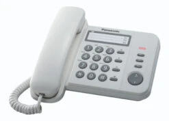 Telefono Fisso Panasonic KX-TS520EX1W Con Identificatore Di Chiamata Bianco