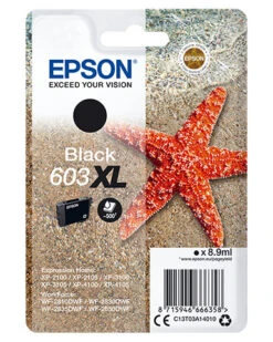 Cartuccia Originale Inchiostro Epson C13T03A14010 603XL Nero Per Expression Home XP-2100 XP-2105 XP-3100