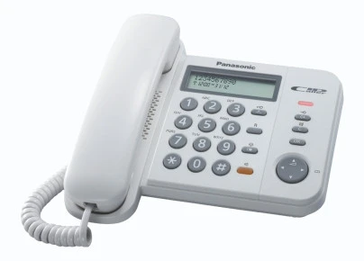 Telefono Fisso Panasonic KX-TS580EX1 Con Identificatore Di Chiamata Bianco