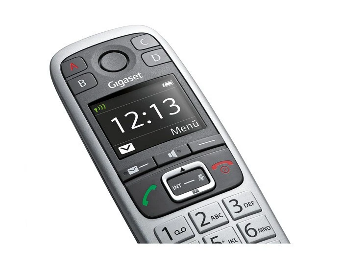 Telefono Gigaset E 560 DECT Cordless Identificatore Di Chiamata Nero Argento - immagine 4