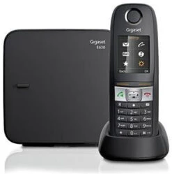 Telefono Fisso Gigaset E630 Cordless DECT Identificatore Di Chiamata Nero