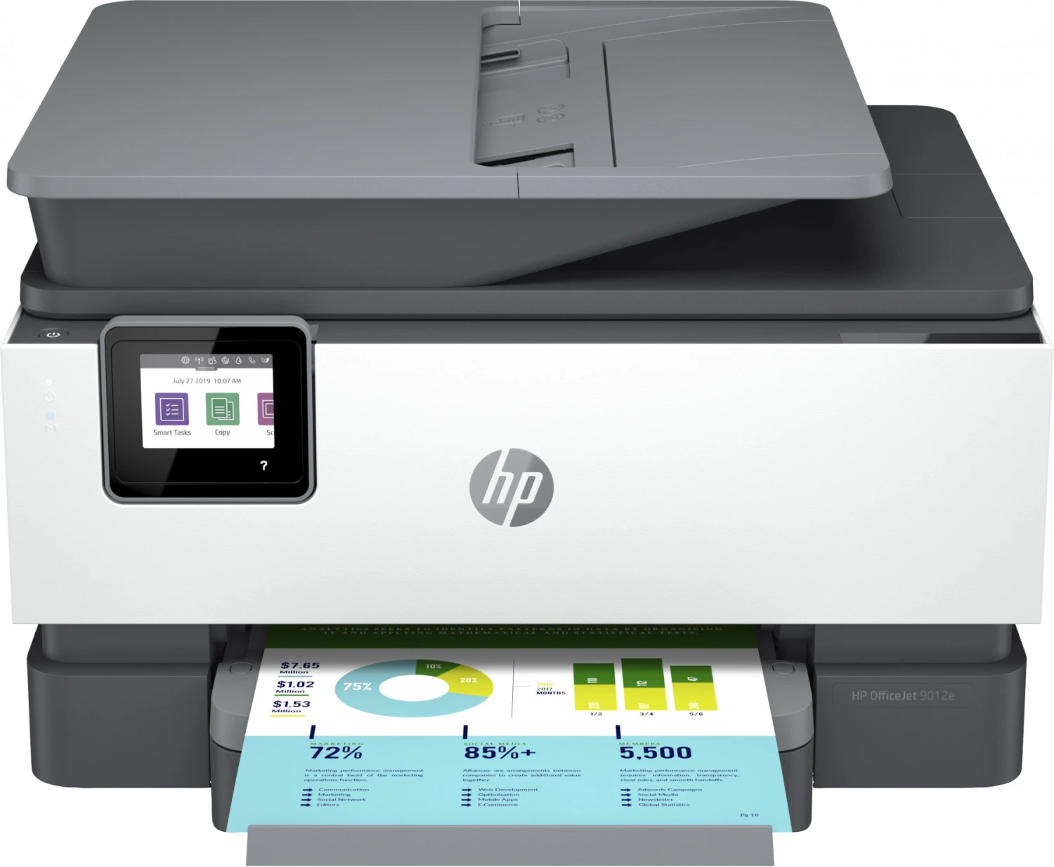 Stampante Multifunzione HP OfficeJet Pro 9012e Getto Termico D'Inchiostro USB Frontale - immagine 4
