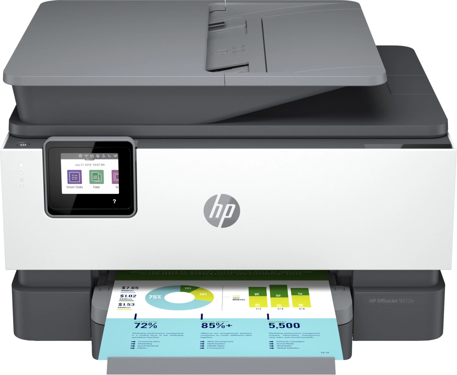 Stampante Multifunzione HP OfficeJet Pro 9012e Getto Termico D'Inchiostro USB Frontale