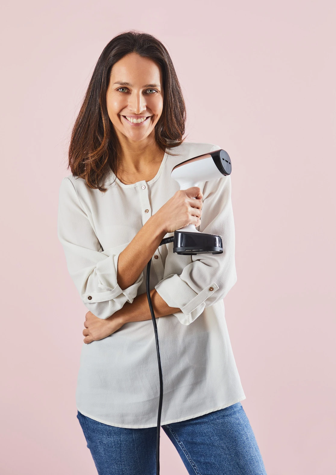 Stiratore Verticale Rowenta DR3030 Access Steam Pocket 1300 W Acciaio Inossidabile Nero Bianco - immagine 15