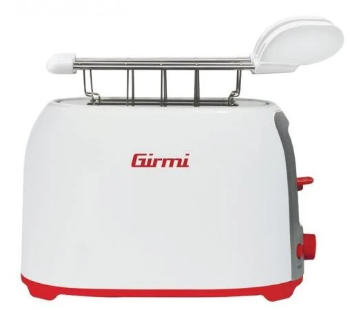 Girmi TP10 Tostapane 2 Fetta/e Rosso, Bianco 750 W