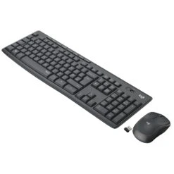 Logitech MK295 Kit Mouse E Tastiera Wireless SilentTouch QWERTY Italiano Nero