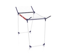 Stendibiancheria Leifheit Pegasus 180 Classic Stendino Allungabile Con Ali Pieghevoli Da Pavimento Blu Bianco