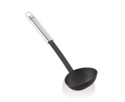 Leifheit 24057 Mestolo Nero, Acciaio Inossidabile