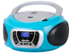 Trevi CMP 510 DAB Stereo Portatile CD Boombox Radio USB AUX-IN Presa Cuffia Turchese
