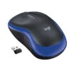 Mouse Logitech M185 Wireless 2,4 GHz Con Mini Ricevitore USB 1000 DPI Ambidestro Nero Blu