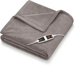 Beurer HD 150 XXL Termocoperta Elettrica Extra Morbida 6 Livelli Di Temperatura Regolabili Grigio