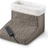 Beurer FWM 45 Scaldapiedi In Peluche Con Funzione Massaggio Marrone