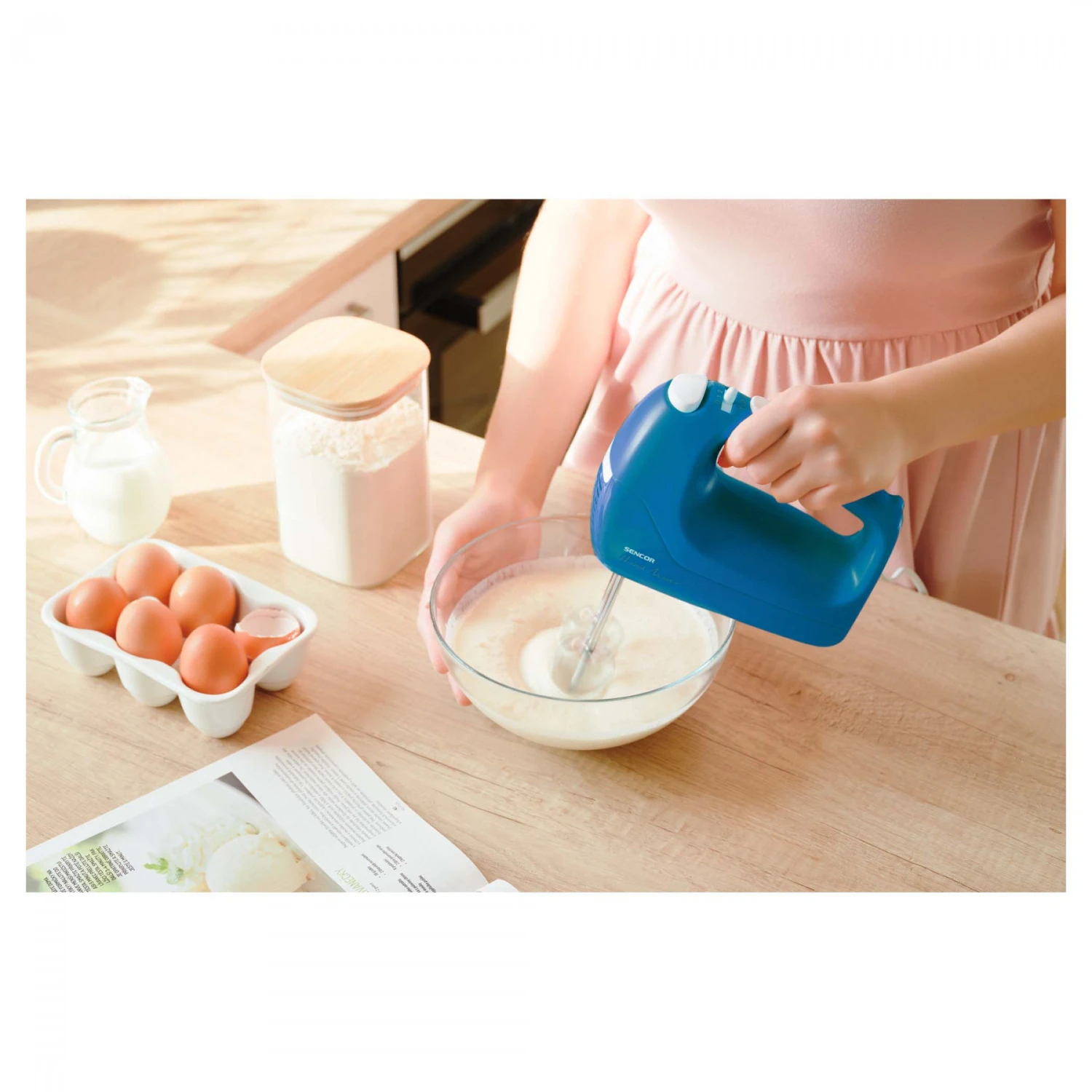 Sencor SHM 5402BL Sbattitore Sbattitore Manuale 200 W Blu - immagine 5