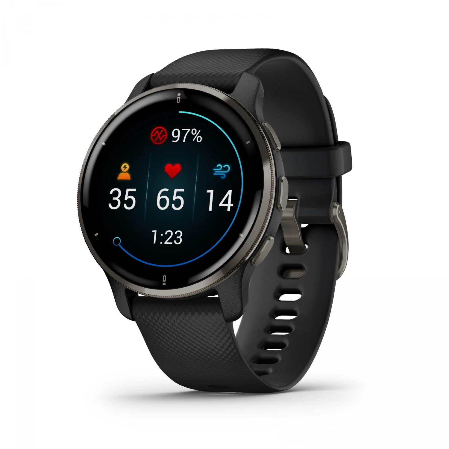 Garmin Venu 2 Plus GPS 3,3 Cm (1.3") AMOLED 43 Mm Nero GPS (satellitare) - immagine 11