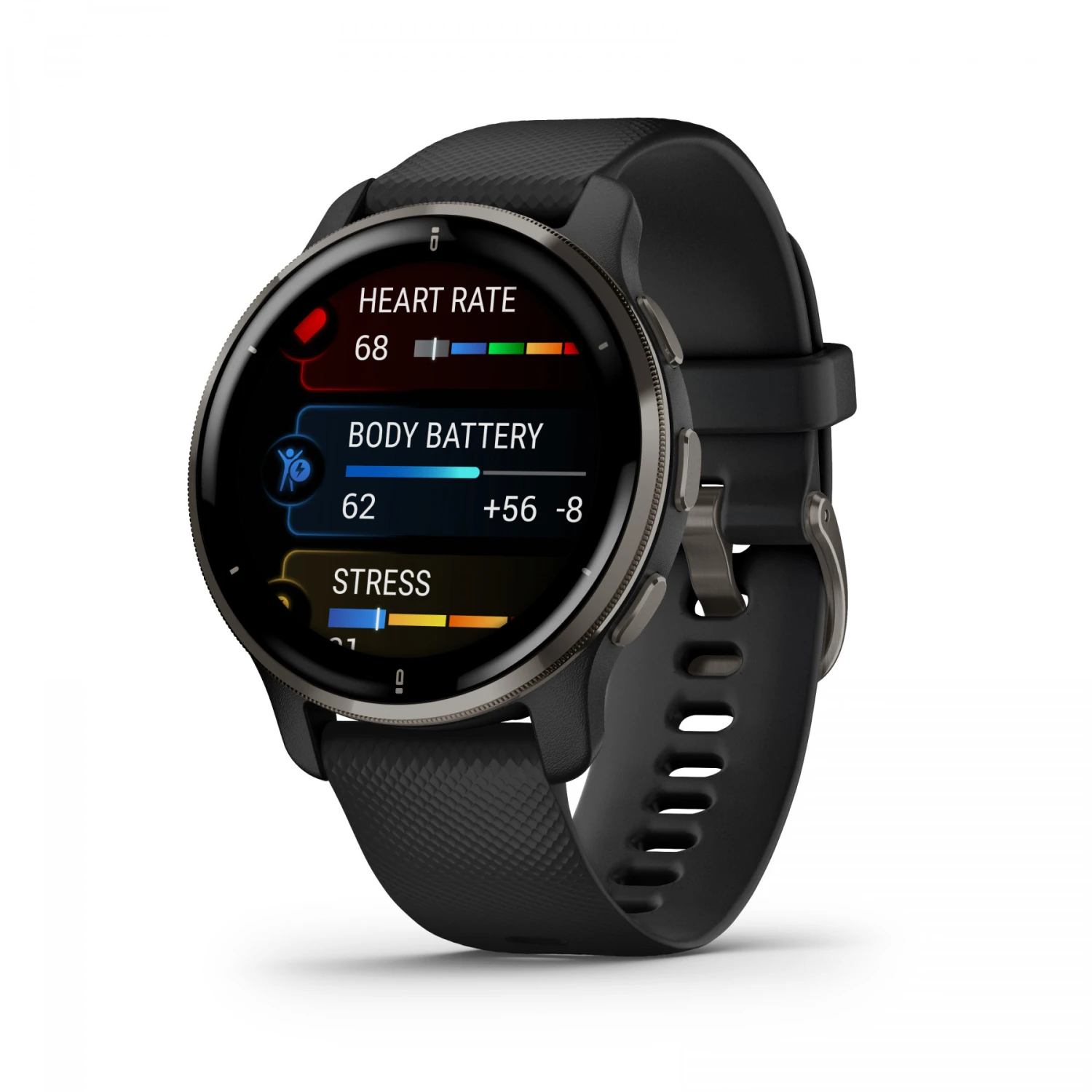 Garmin Venu 2 Plus GPS 3,3 Cm (1.3") AMOLED 43 Mm Nero GPS (satellitare) - immagine 17