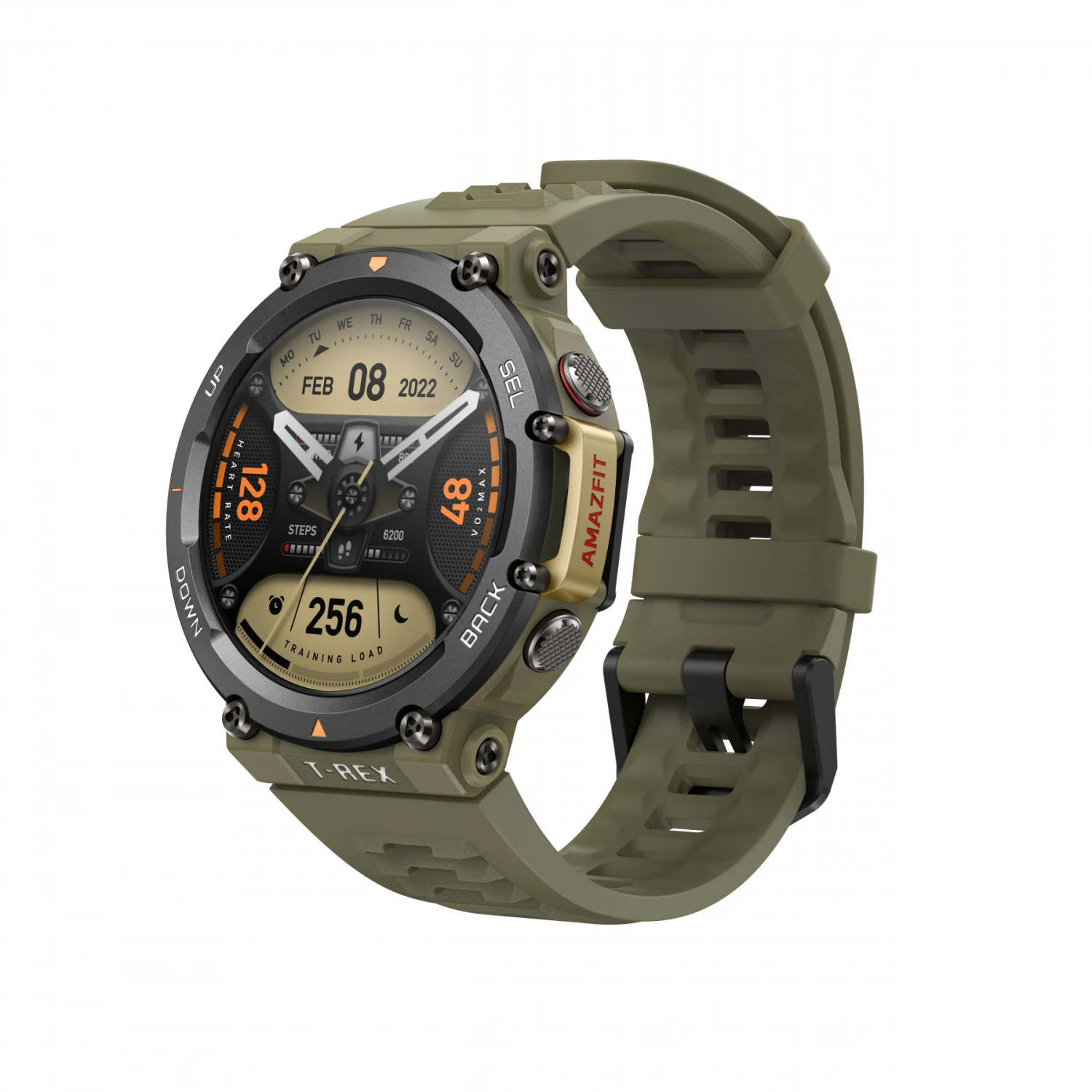 Amazfit T-Rex 2 3,53 Cm (1.39") AMOLED 47 Mm Nero, Verde GPS (satellitare) - immagine 4