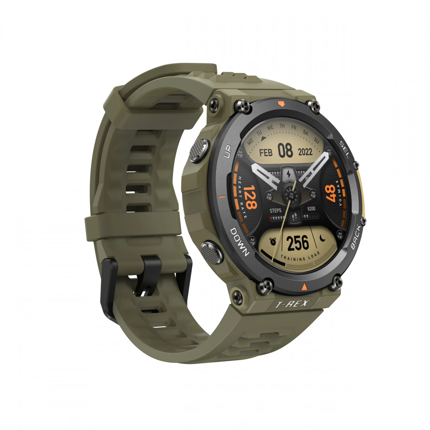 Amazfit T-Rex 2 3,53 Cm (1.39") AMOLED 47 Mm Nero, Verde GPS (satellitare) - immagine 7
