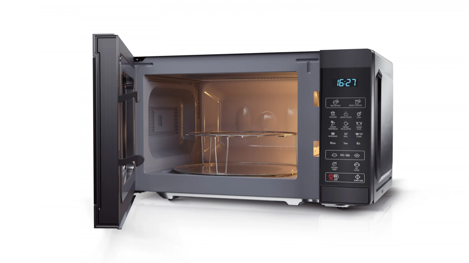 Sharp YC-MG02E-B Forno A Microonde Superficie Piana Microonde Con Grill 20 L 800 W Nero - immagine 7