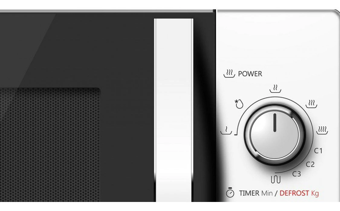 Toshiba MW-MG20P Superficie Piana Microonde Combinato 20 L 800 W Nero, Bianco - immagine 2