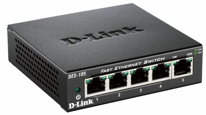 D-Link DES-105 Non Gestito L2 Nero - immagine 2