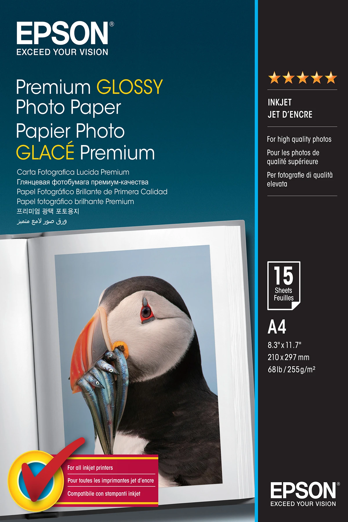 Epson Premium Glossy Photo Paper - A4 - 15 Fogli - immagine 2