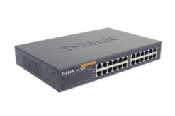 D-Link 24-port 10/100M NWay Desktop - Internal PSU (incl. 19" Rack Mount Kit) Non Gestito
