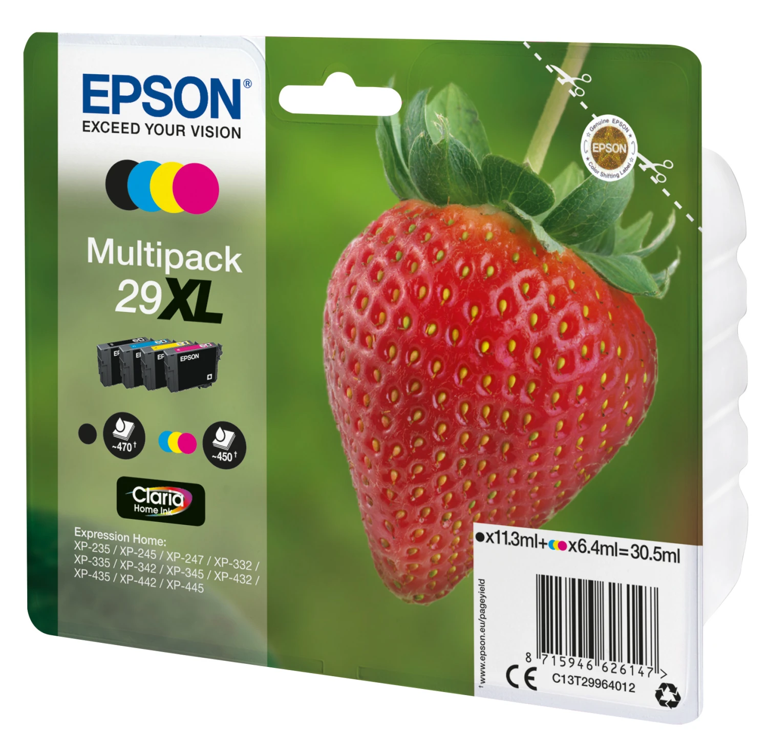 Epson Strawberry Multipack Fragole 4 Colori Inchiostri Claria Home 29XL - immagine 3