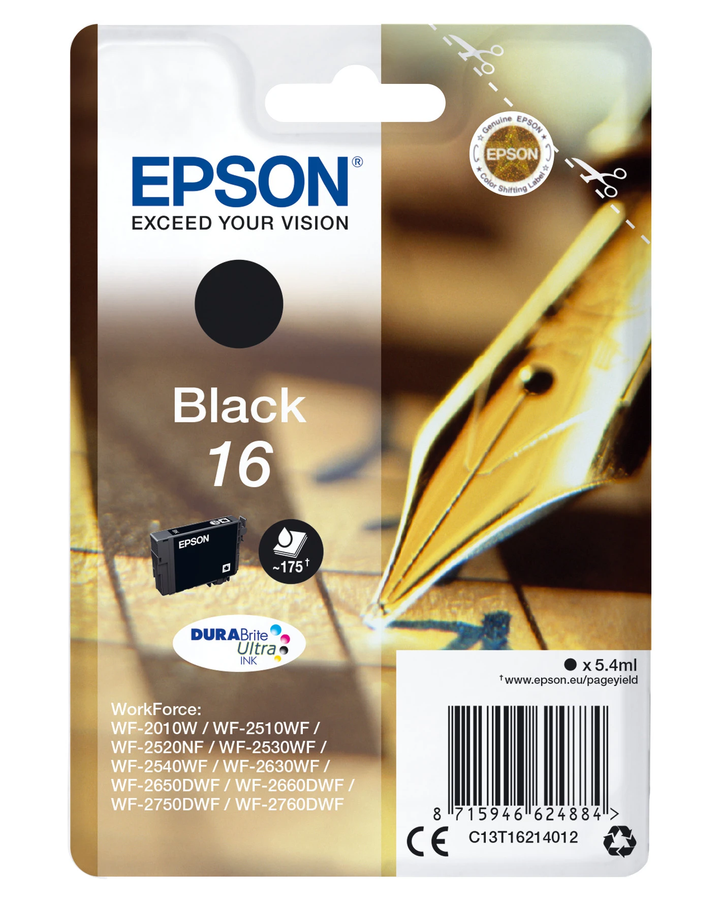Epson Pen And Crossword Cartuccia Penna E Cruciverba Nero Inchiostri DURABrite Ultra 16 - immagine 2