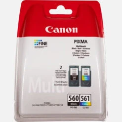 Canon PG-560 / CL-561 Cartuccia D'inchiostro 2 Pz Originale Resa Standard Nero, Ciano, Magenta, Giallo