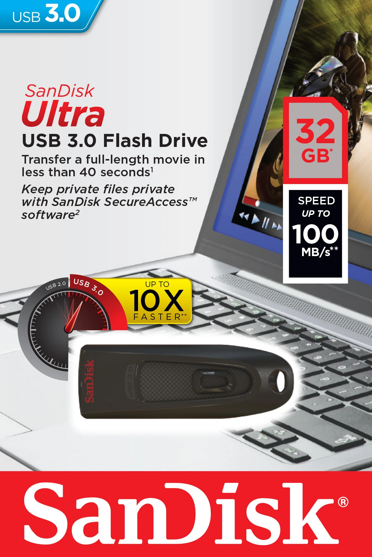 SanDisk Ultra Unità Flash USB 32 GB USB Tipo A 3.2 Gen 1 (3.1 Gen 1) Nero - immagine 2