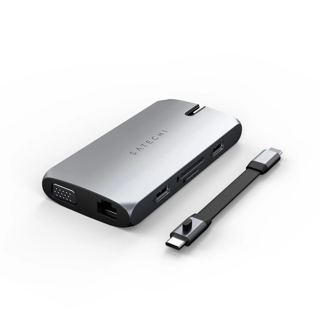 Satechi ST-UCMBAM Hub Di Interfaccia USB 2.0 Type-C Nero, Argento - immagine 2