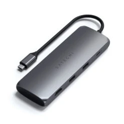 Satechi ST-UCHSEM Replicatore Di Porte E Docking Station Per Notebook Cablato USB 3.2 Gen 2 (3.1 Gen 2) Type-A Grigio