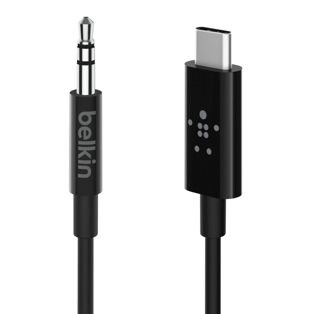 Belkin RockStar™ 3.5mm Audio Cable With USB-C™ Connector Cavo Audio USB C Nero - immagine 2