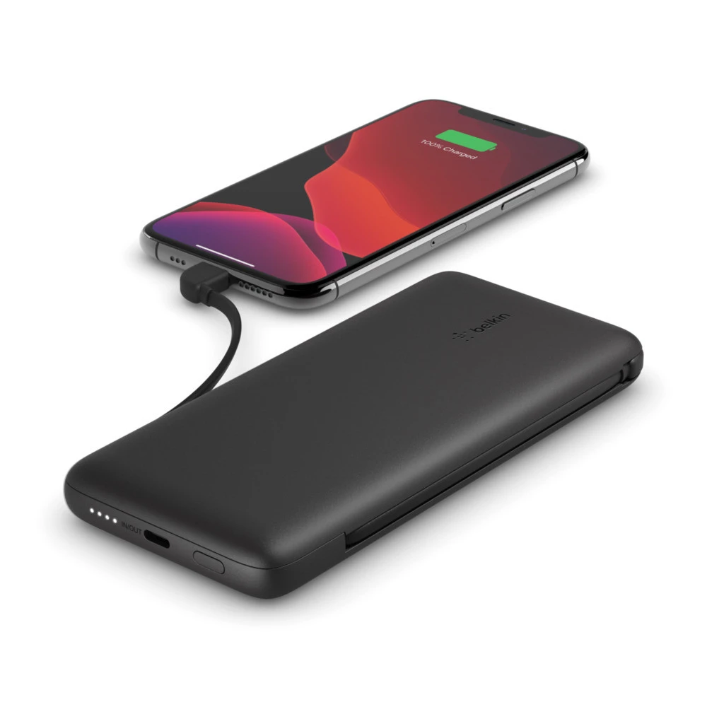 Belkin Powerbank 10K 23W PB USB-C In/out E Lightning Out Cavi Inclusi - Nero - immagine 3