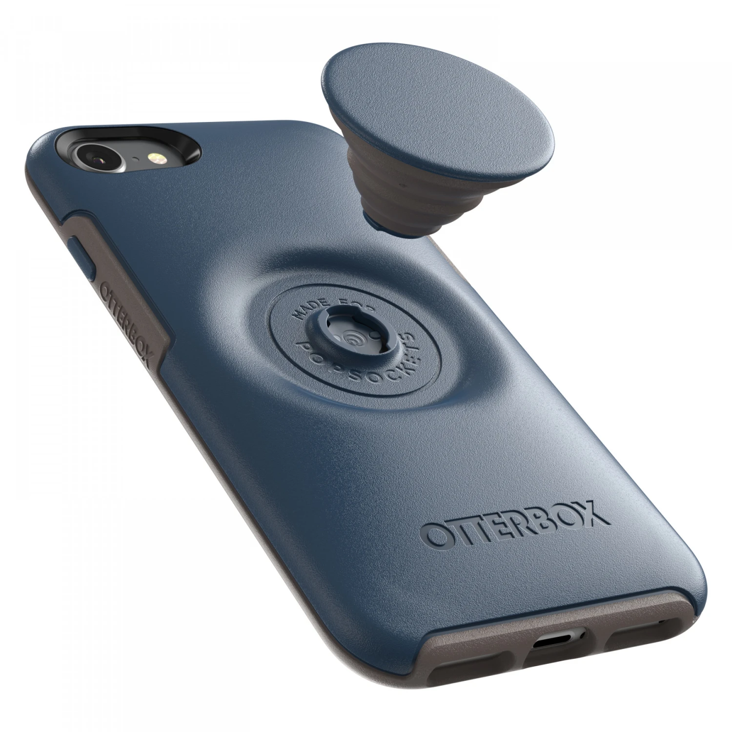 OtterBox Custodia Symmetry Con Popsockets Per Apple Iphone SE 2022 2020 A2783 A2275 Iphone 8 A1863 Iphone 7 A1660 Blu - immagine 6
